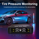 Jansite Smart Car TPMS Sistema de monitoreo de presión de neumáticos Energía solar Pantalla LCD digital Sistemas de alarma de seguridad para automóviles Presión de neumáticos
