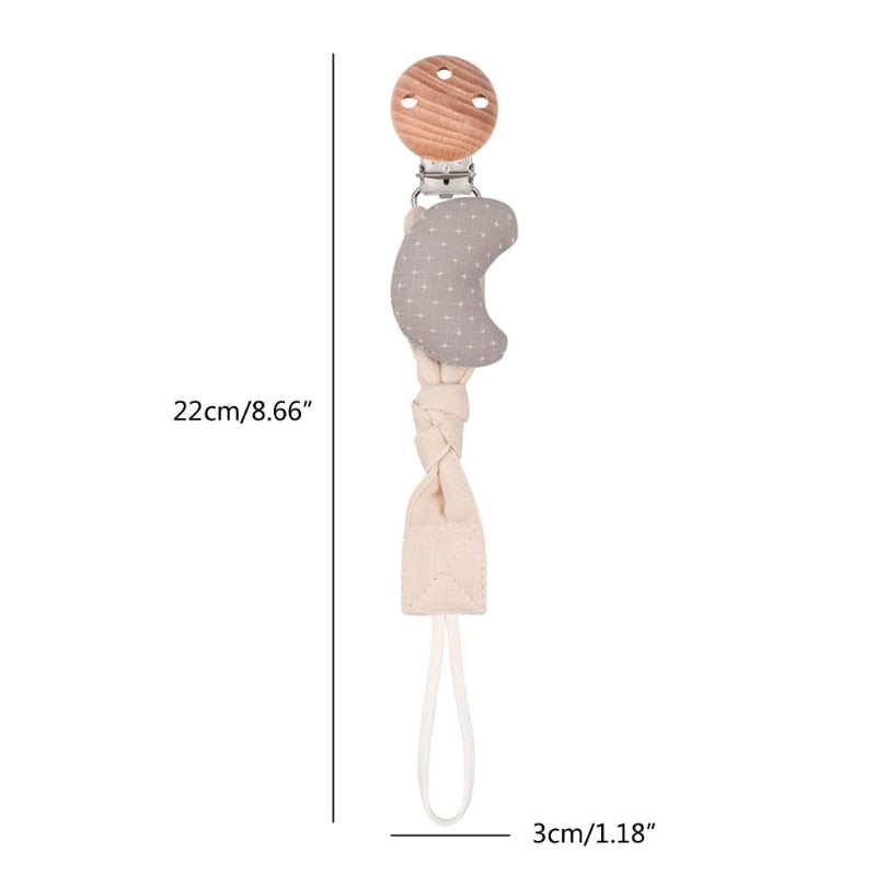 Pacifier Chain Strap Teether Nipple Holder Soother Belt Cotton Linen Baby Pacifier Chain Clip Newborn Toddler Dummy Nursing Care