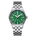 Diver Mechanical Dive Watch For Men Leather Sapphire Crystal Business Men&