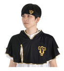 Black Clover Asta Cloak Headband Anime Cosplay Costume