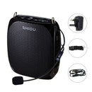 SHIDU 10W Portable Voice Amplifier Wired Microphone Audio Speaker Natural Stereo Sound Loudspeaker for Teacher Megaphone S258