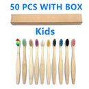 50/40/30-pack Bamboo Toothbrush Adults Soft Bristles Biodegradable Plastic-Free Toothbrushes Low Carbon Eco Bamboo Handle Brush