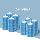 WC-Reinigungsbürsten-Set, austauschbarer Bürstenkopf, Badezimmer-Toilettenschüssel-Reinigungswerkzeug, Tiefenreinigungsstab, langer Griff, weiches Werkzeug