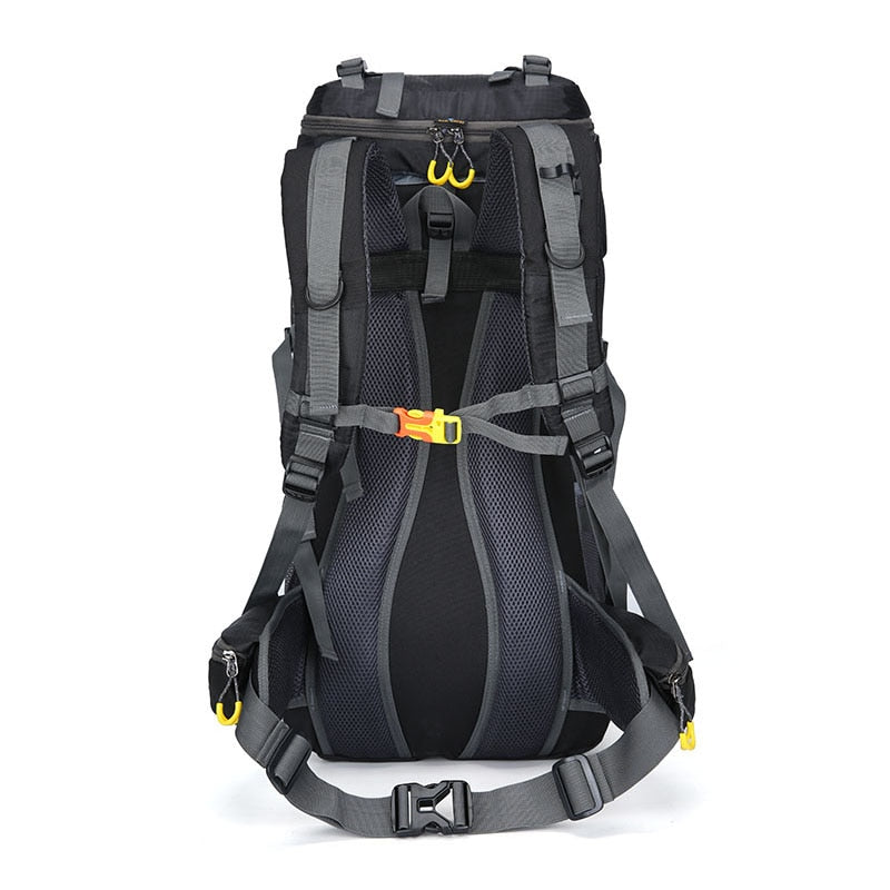 Mochila al aire libre bolsa de camping 50/60l hombres con reflejo de luz mochila de viaje impermeable hombre camping senderismo bolsas mochila deportes