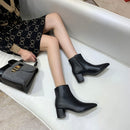 Damenschuhe Frühling und Herbst Damenschuhe 2019 Neue Sommer Martins Schuhe Dicker Absatz Hoher Absatz Weiße Stiefel.