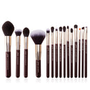 Jessup Professional Makeup Brushes Set 15pcs Make up Brush Natural-synthetic Foundation Powder Detail Eye Brush Pearl White T222