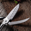 SHUOJI Multifunctional Kitchen Scissors Knives Detachable Stainless Steel Shears Cooking Chicken Bones Strong Scissors Knife