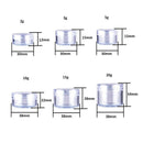 100pcs 2g/3g/5g/10g/15g/20g Empty Plastic Cosmetic Makeup Jar Pots Transparent Sample Bottles Eyeshadow Cream Lip Balm Container