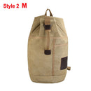 Mochila de lona con forma de cubo táctico para hombre, bolsas militares de gran capacidad con estampado de letras, bolsa redonda de escalada para viajes al aire libre XA678WD