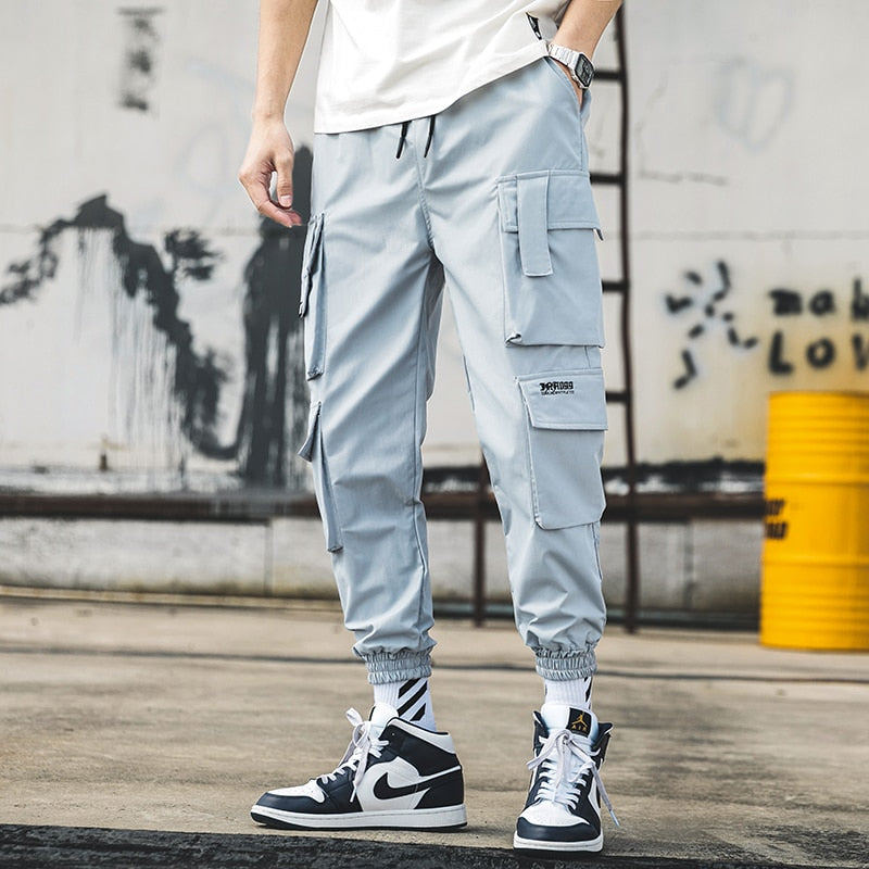 Streetwear Mens Hip Hop Jogging Pants Casual Men Trousers Big Size Loose Sweatpants Male 2023 New Multi Pocket Harem Pants 5XL