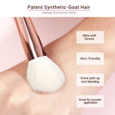 Jessup Makeup Brushes Kit 6-25pcs Black/Rose Gold Powder Foundation Eyeshadow Line Highlighter Concealer Blender Cosmetic Set