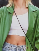 Lautaro, gabardina de cuero verde Extra larga de otoño para mujer, fajas de manga larga, abrigo Maxi de una botonadura, ropa de calle 2021