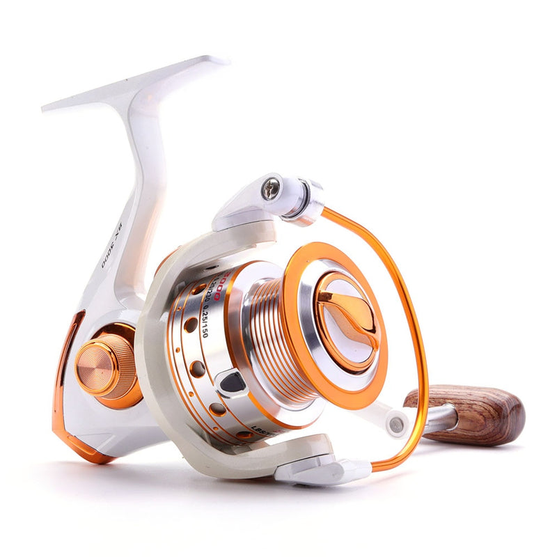 Spinning Angelrolle 12BB + 1 Lagerkugeln 500-9000 Serie Metallspule Spinning Reel Boat Rock Fishing Wheel