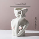 Nordic Keramik Simulation Menschlicher Körper Kunst Vase Skulptur Dekoration Home Wohnzimmer TV Schrank Handwerk Indoor Vasen Zubehör