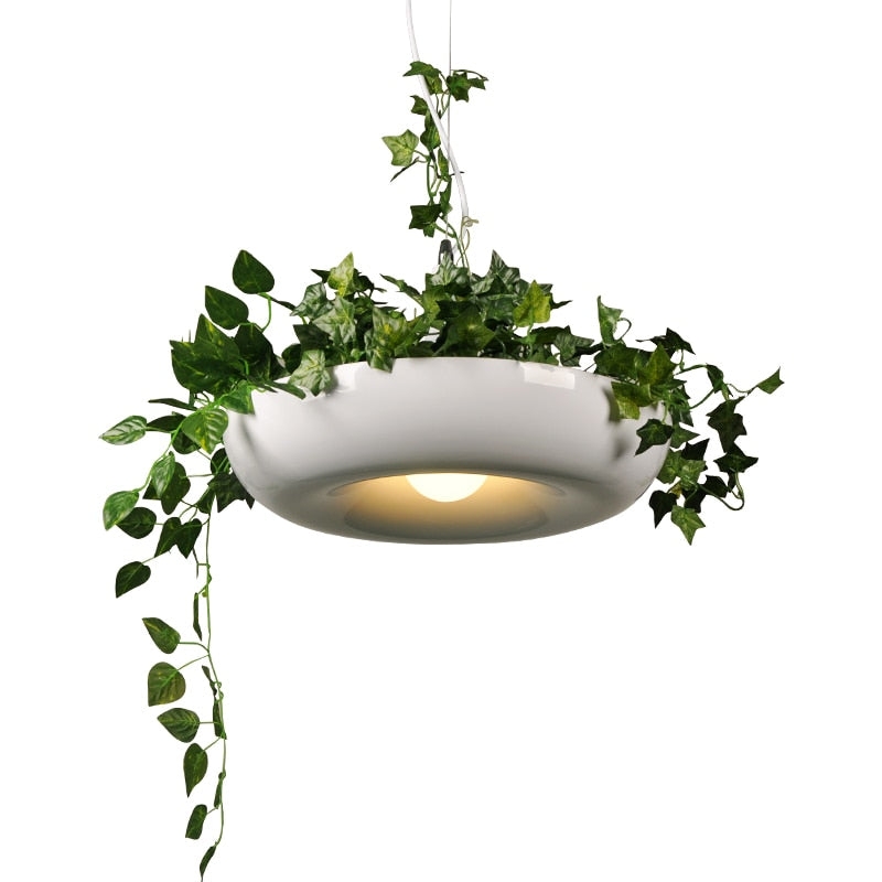 Modern Plant Pendant Lights DIY garden Flower Pot Hanging Lamp Nordic Dining Room Office Art Home Decor Lighting Fixtures