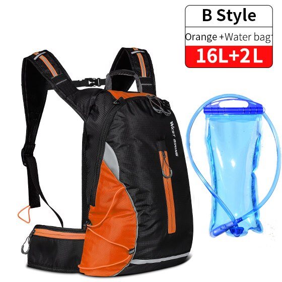 WEST BIKING Wasserdichte Fahrradtasche Tragbare Reflektierende Sport Radfahren Rucksack Outdoor Wandern Klettern MTB Fahrrad Zubehör