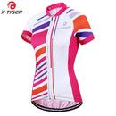 X-Tiger Women Cycling Jerseys Summer Short Sleeve Cycling Jerseys Mountain Breathable Bicycle Jersey Quick-dry Bike Jerseys