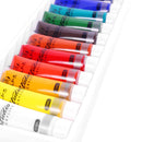 Aibelle Water-resistant 24 Colors 15 ML Professional Acrylic Paints Set Hand Painted Textile Paint Brightly Colored Art Supplies