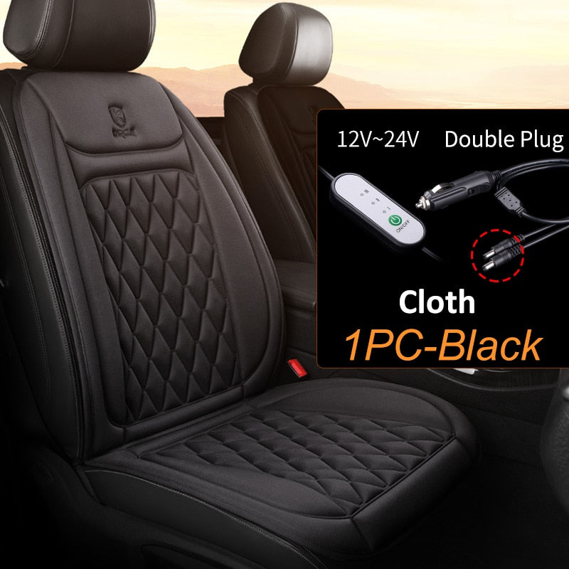 Karcle Car Seat Heater Electric Heated Car Heating Cushion Winter Seat Warmer Cover Car Accessories