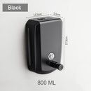 500/800/1000/1200 ml Soap Dispenser Wall Mount Black 304 Stainless Steel Soap Dispensers Leakproof Bathroom Soap Pump