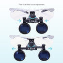 AZDENT 3.5X Aumento Binocular Lupa Dental Cirugía Lupa quirúrgica con faro LED Luz Dentista Lámpara de lupas médicas