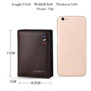 Billeteras para hombre, monedero de cuero, tarjeta de crédito, paquete de tarjeta de lujo 2022 WILLIAMPOLO, billeteras de cuero genuino para hombre, nuevo diseño corto para hombre