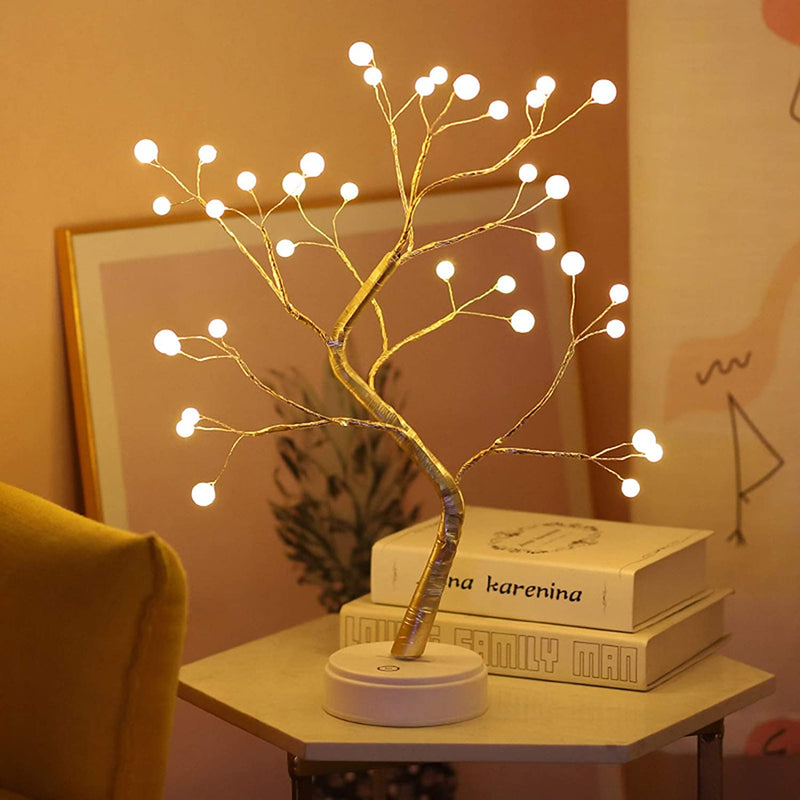 108led 36led 20led decoración festiva luz nocturna alambre de cobre lámpara de rama de árbol de orquídea para regalos de cumpleaños de Año Nuevo decoración de dormitorio