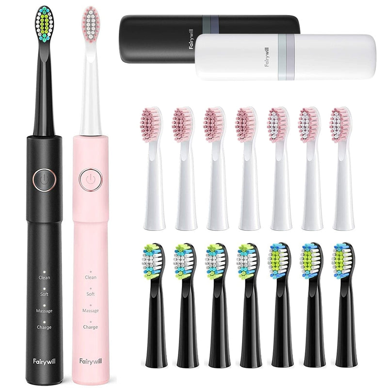 Elektrische Zahnbürste Fairywill P11 E11 2056 T9 Ultra-Sonic Power Whitening Toothbrush mit 5 Modi Wireless Charging Smart Timer