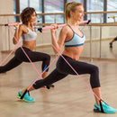New Fitness Sport Pilates Bar Kit Gym Workout Stick Pilates Exercise Bar Kit with Resistance Band Body Building Puller Yoga Rope