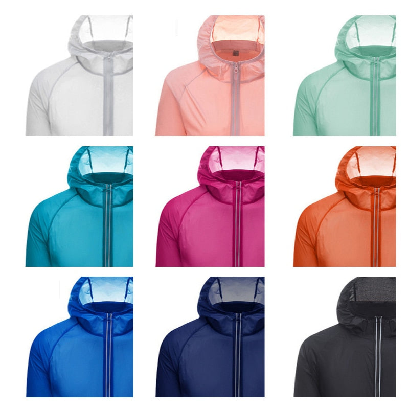 UPF50+ Sonnenschutz Camping Klettern Reise Wanderjacke Männer Frauen Anti-UV Radfahren Windjacke Schnell trocknend Laufender Hautmantel
