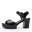 GKTINOO New Summer Women Sandals Shoes 2023 Thick With OL Korean Summer Sandals Large Size Genuine Leather Women Shoes Sandals