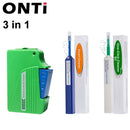 ONTi One-Click Cleaner Glasfaser-Reinigungsstift reinigt 2,5-mm-SC-FC-ST- und 1,25-mm-LC-MU-Steckverbinder über 800 Mal