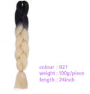 Black Star Hair Ombre Jumbo Braiding Hair Extensions 24 Inch Twist Braids Synthetic Hair Fiber for Twist Braiding for Women