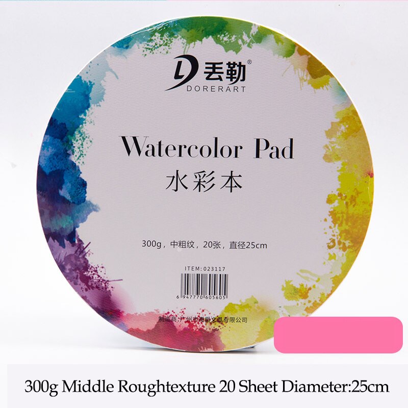 Watercolor Paper Postcard, 25% Cotton 140 lb (300 GSM)  Round Watercolor Pad Travel Art Journal