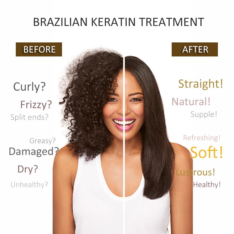 PURC Brasilianisches Keratin 12 % Formalin 300 ml Keratinbehandlung Curly Hair Glättung Glättendes Produkt repariert geschädigtes Haar