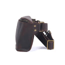 PNDME retro multifunctional genuine leather men's chest bag crazy horse cowhide waist pack sports small shoulder messenger bags
