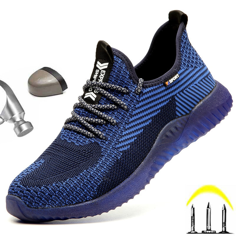 Zapatos de seguridad para el trabajo, botines para hombre, zapatos de trabajo para hombre, botas ligeras transpirables de verano, zapatillas resistentes al aceite, envío gratuito 2021