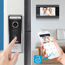 TMEZON 1080P Video Door Phone Home Intercom System Wireless WiFi Smart IP Video Doorbell 7 Inch with  Wired Doorbell TUYA APP