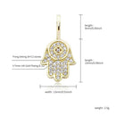 TOPGRILLZ 925 Plata de Ley nuevo colgante de mano de alta calidad Iced Out Cubic Zirconia Hip Hop joyería delicada de moda para regalo