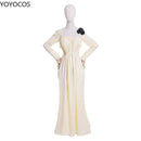 YOYOCOS Lady Dimitrescu Cosplay disfraz Chatelain Alcina Biohazard Comtesse Sexy Cosplay fiesta de Halloween señora vampiro collar