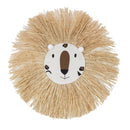 INS Nordic Hand woven Cartoon Lion Hanging Decorations Cotton Thread Weaving Animal Head Ornament Children room Wall Hanging