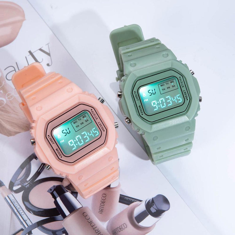 Relojes de lujo para Mujer, Reloj deportivo a la moda, Reloj con cronómetro, Reloj electrónico Digital LED resistente al agua para Mujer, Reloj 2022 para Mujer