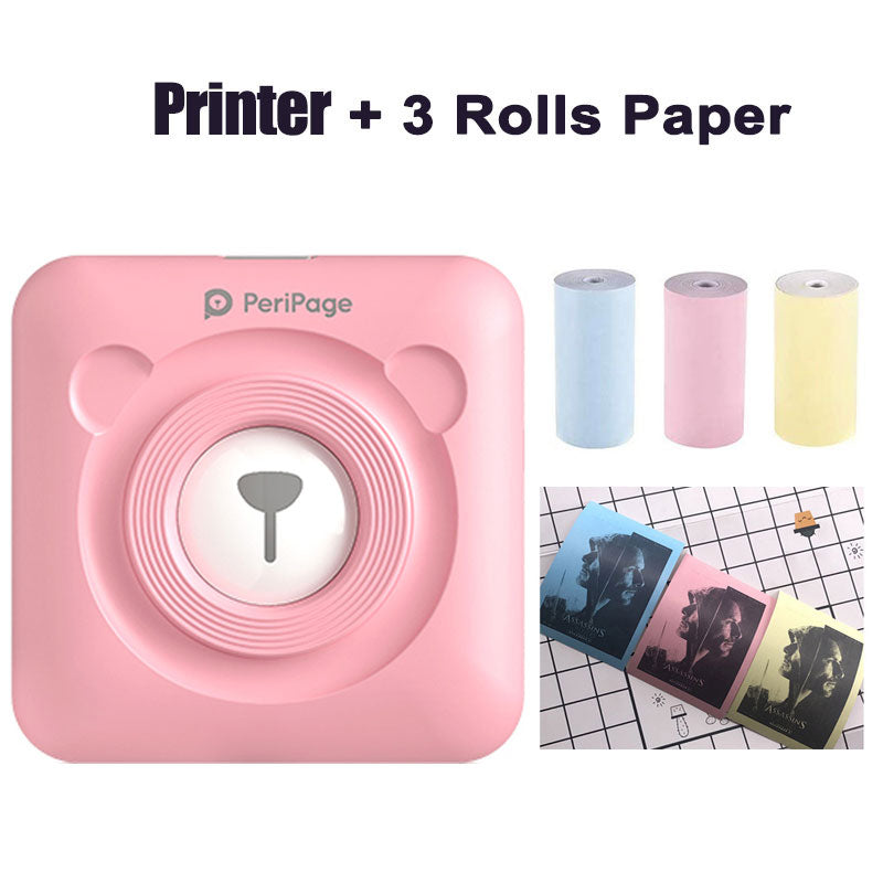 A6 Peripage  Portable Bluetooth Thermal Photo Printer Inkless Mini Pocket Foto Printer Windows IOS Android Soft Case Protection