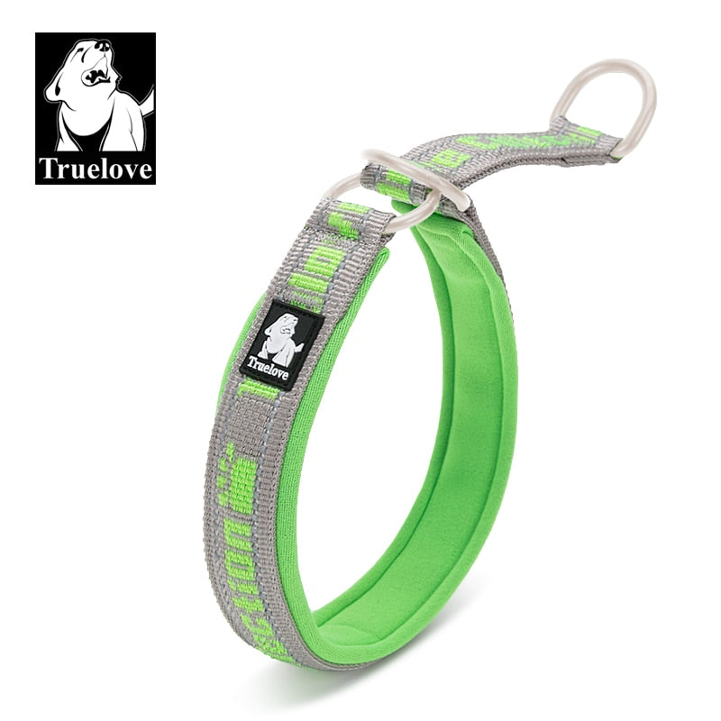 Truelove Hundehalsband mit weichem Schlupf, reflektierend, verstellbar, mit P-Kette, Choke-Halsband, Hundetraining für kleine, mittelgroße und große Hunde