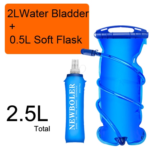 250ml 500ml Soft Flask Folding Collapsible Water Bottle TPU Free For Running Hydration Pack Waist Bag Vest  SD09 SD10