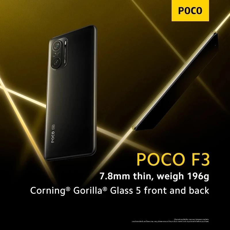 Versión global POCO F3 NFC 5G 128GB/256GB Smartphone Snapdragon 870 Octa Core 6.67 "120Hz E4 Pantalla AMOLED 48MP 33W Carga rápida