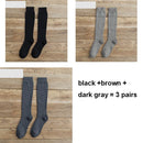 6 uds = 3 pares de medias de compresión de invierno para hombre cálidas hasta la rodilla calcetines largos de felpa de algodón grueso calcetines de pantorrilla tamaño 38-44