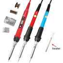 Soldador eléctrico de 60W/80W, temperatura ajustable, 220V, 110V, pantalla Digital LCD, herramientas de estación de retrabajo de soldadura de hierro