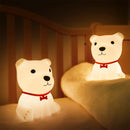 LED Night Lights Cute Dog Lamp Touch Sensor Remote Control RGB Kids Baby USB Lamps Bedroom Table Room Light Toy Bedside Decor