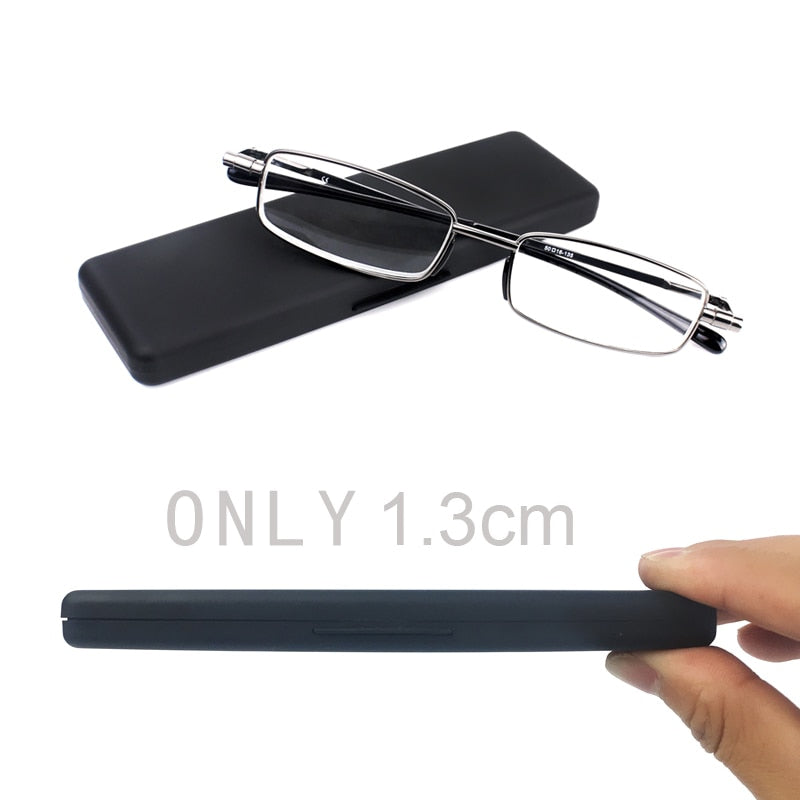 Slingshots Glasses Magnifying Glasses Progressive Reading Glasses for Men Women Foldable Full-Rim Frame Glasses Presbyopic